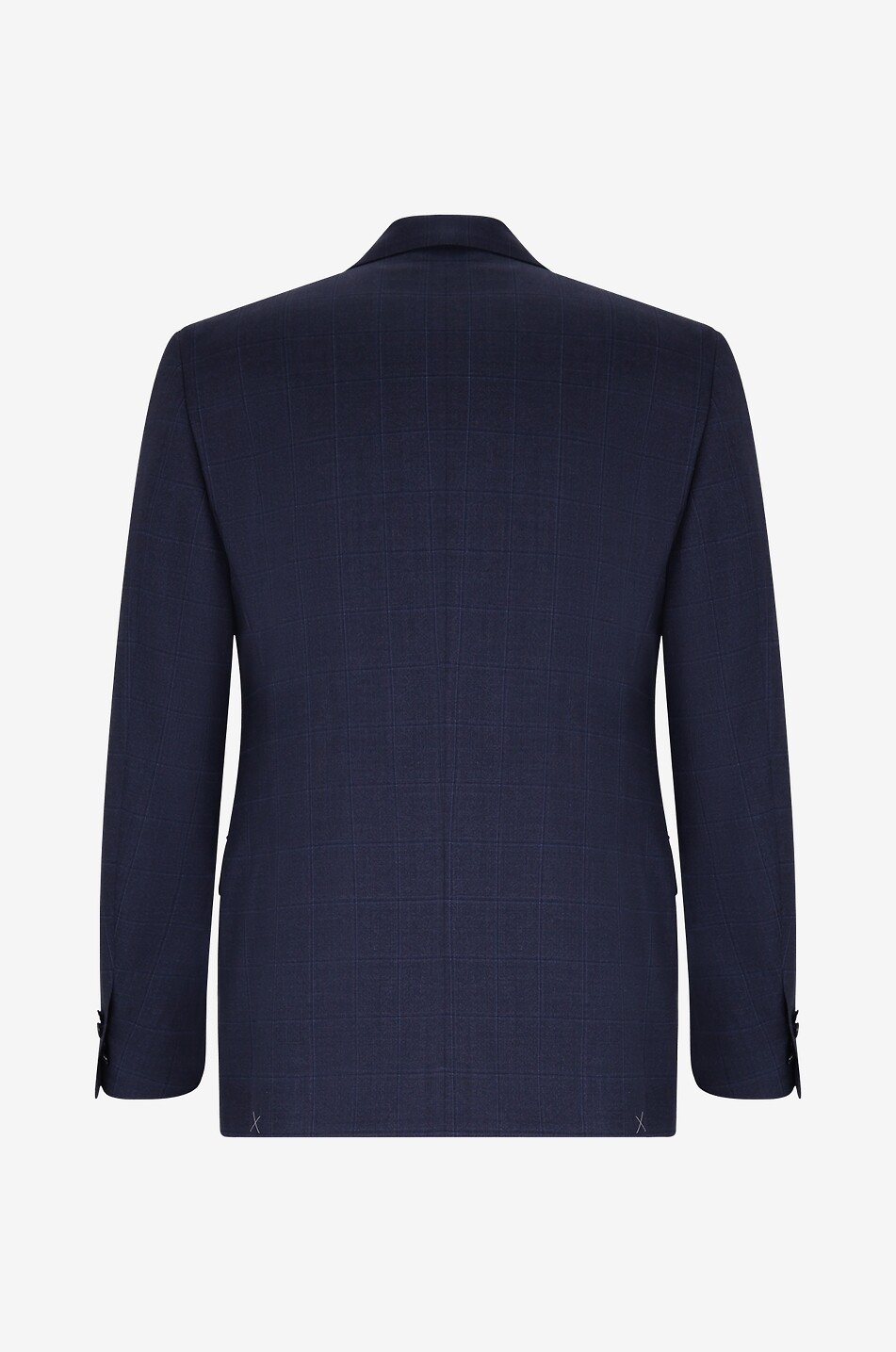 CORNELIANI Karierter Schurwollanzug Academy 7R Herren MITTELBLAU 2