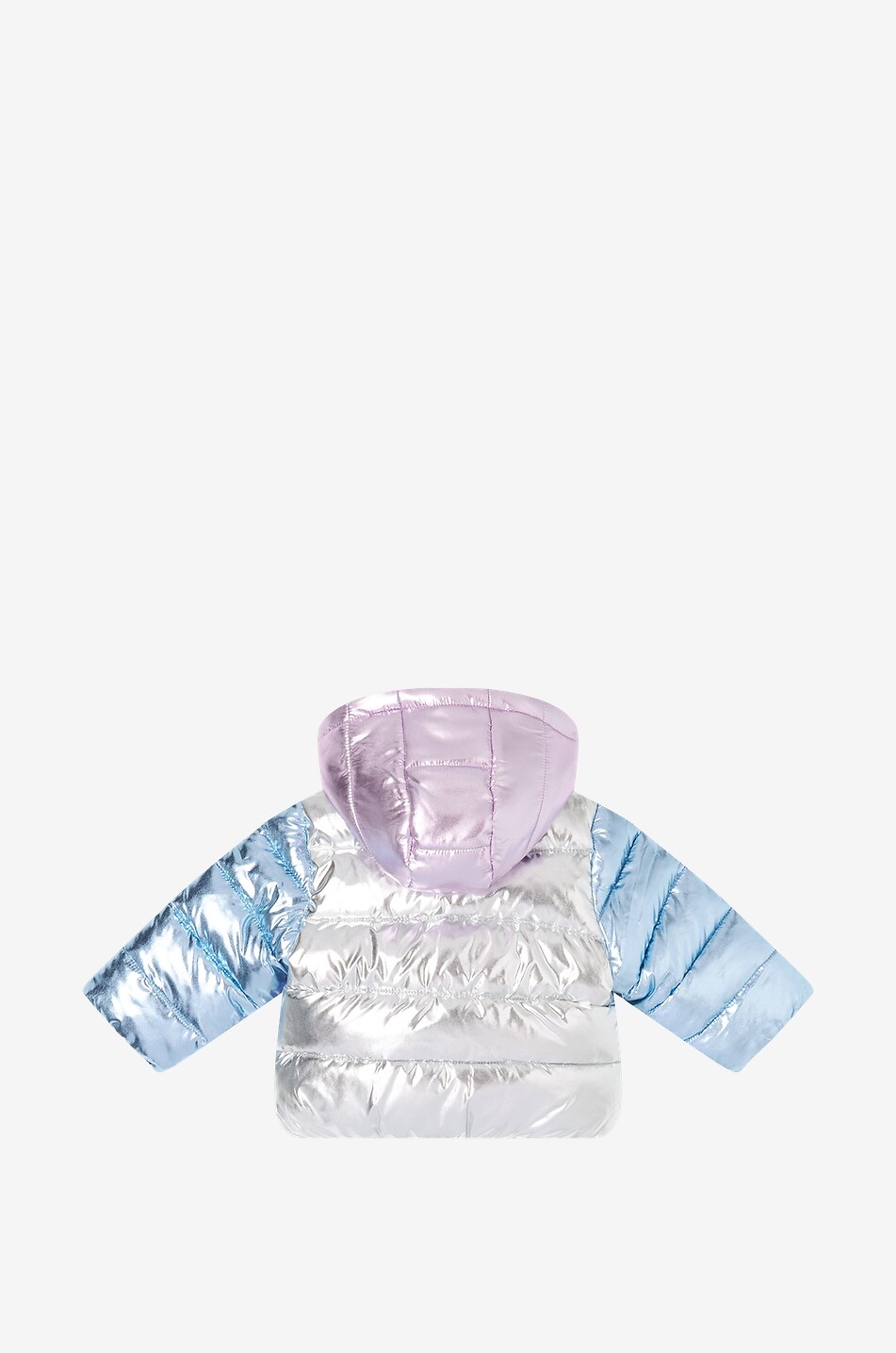 STELLA McCARTNEY KID Metallic baby colour block puffer jacket Baby MULTI COLOURED 2