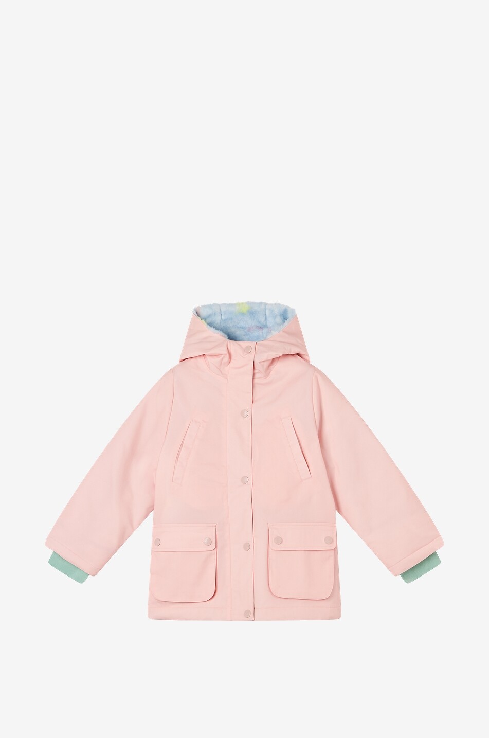 Stars girl's plush lined parka