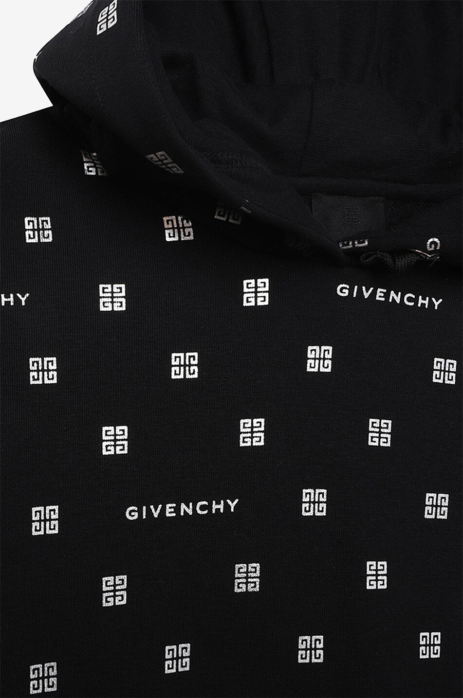 GIVENCHY Mädchen-Kapuzensweatkleid Silvery 4G Mädchen SCHWARZ 5