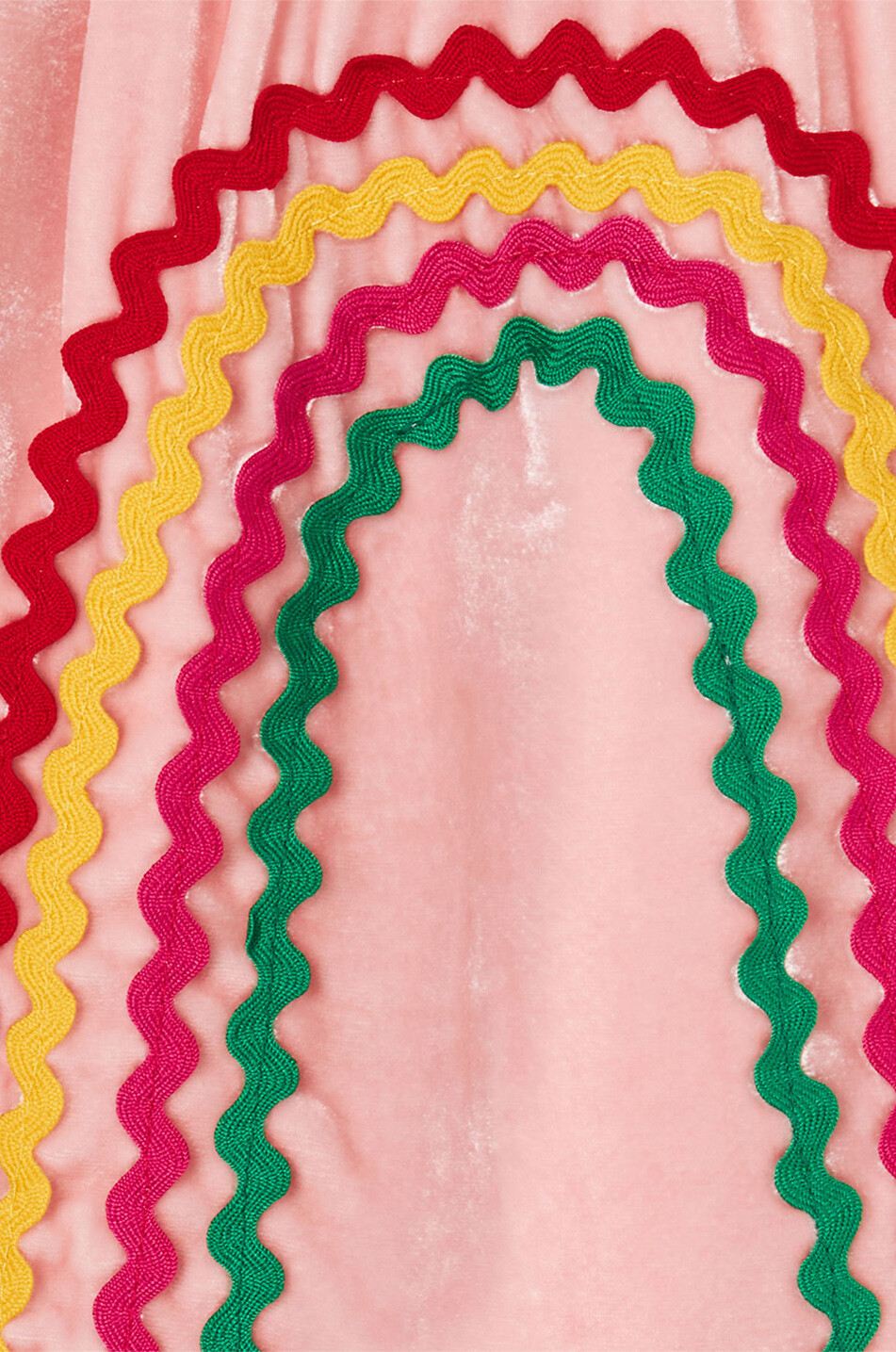 A-förmiges Babykleid aus Samt Rainbow