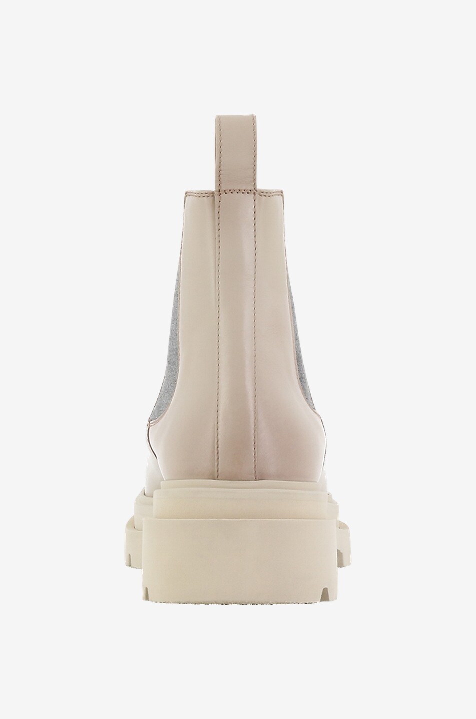 Bottines chelsea en cuir lisse
