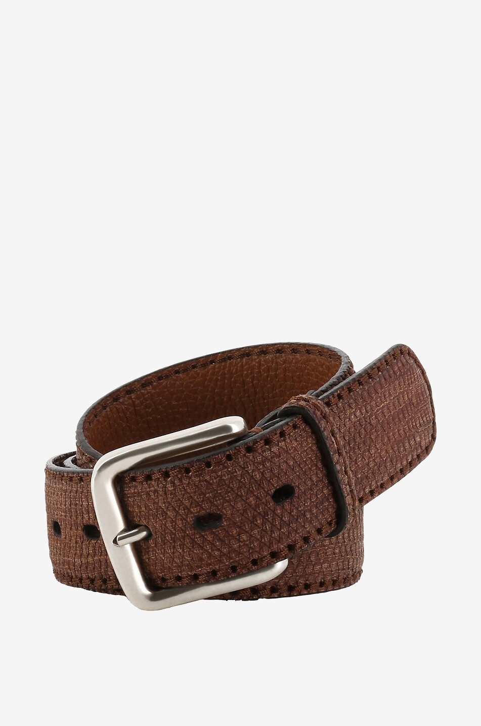 Ceinture fantaisie en cuir de varan Angry