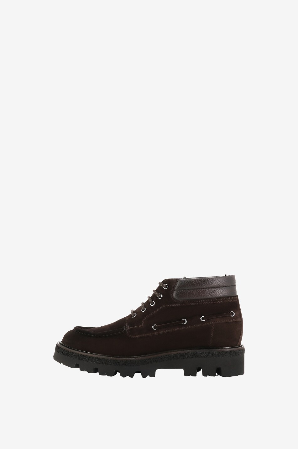 Suede lace-up boots