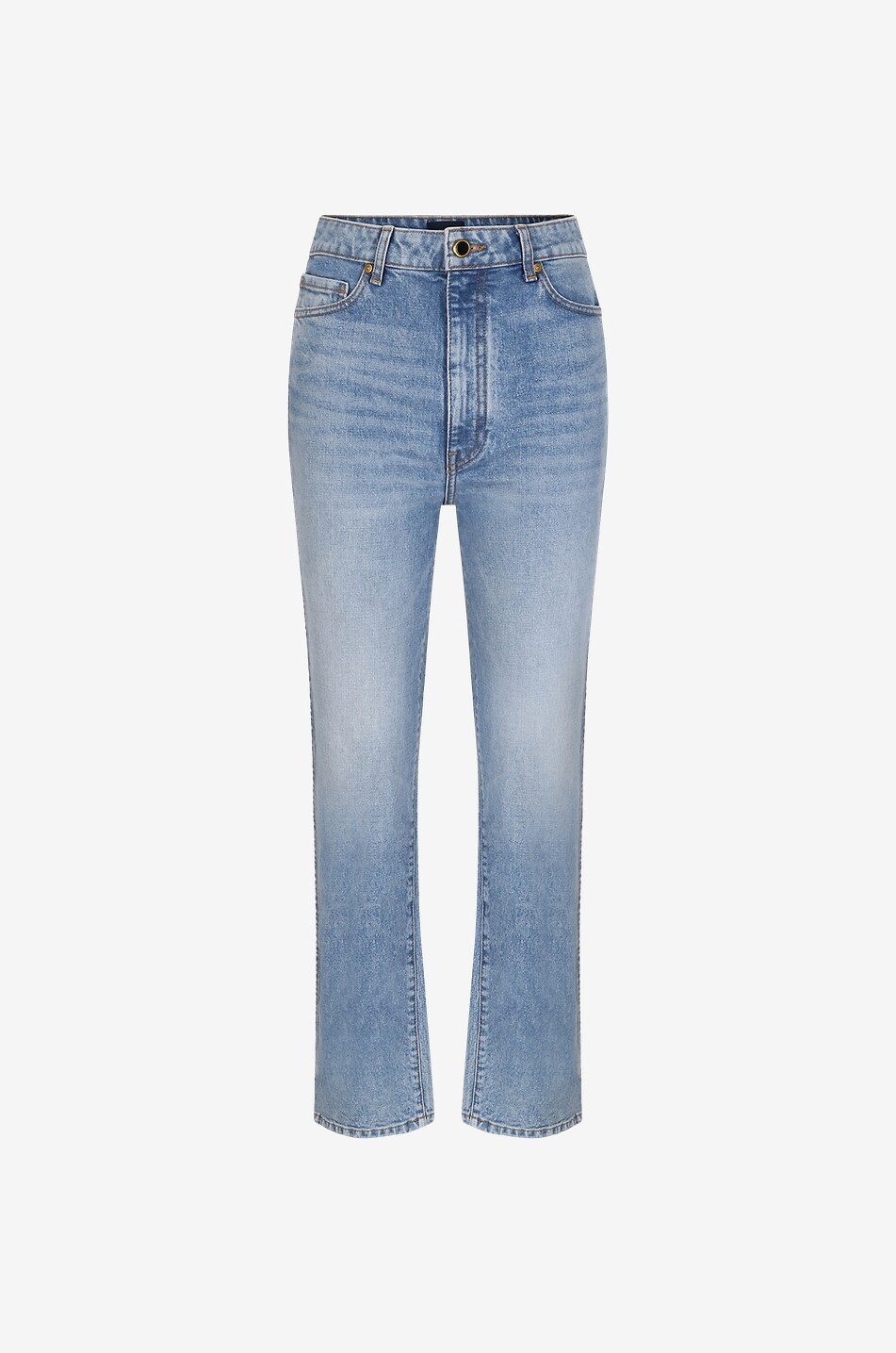 The Abigail Straight cropped high-rise straight-leg jeans