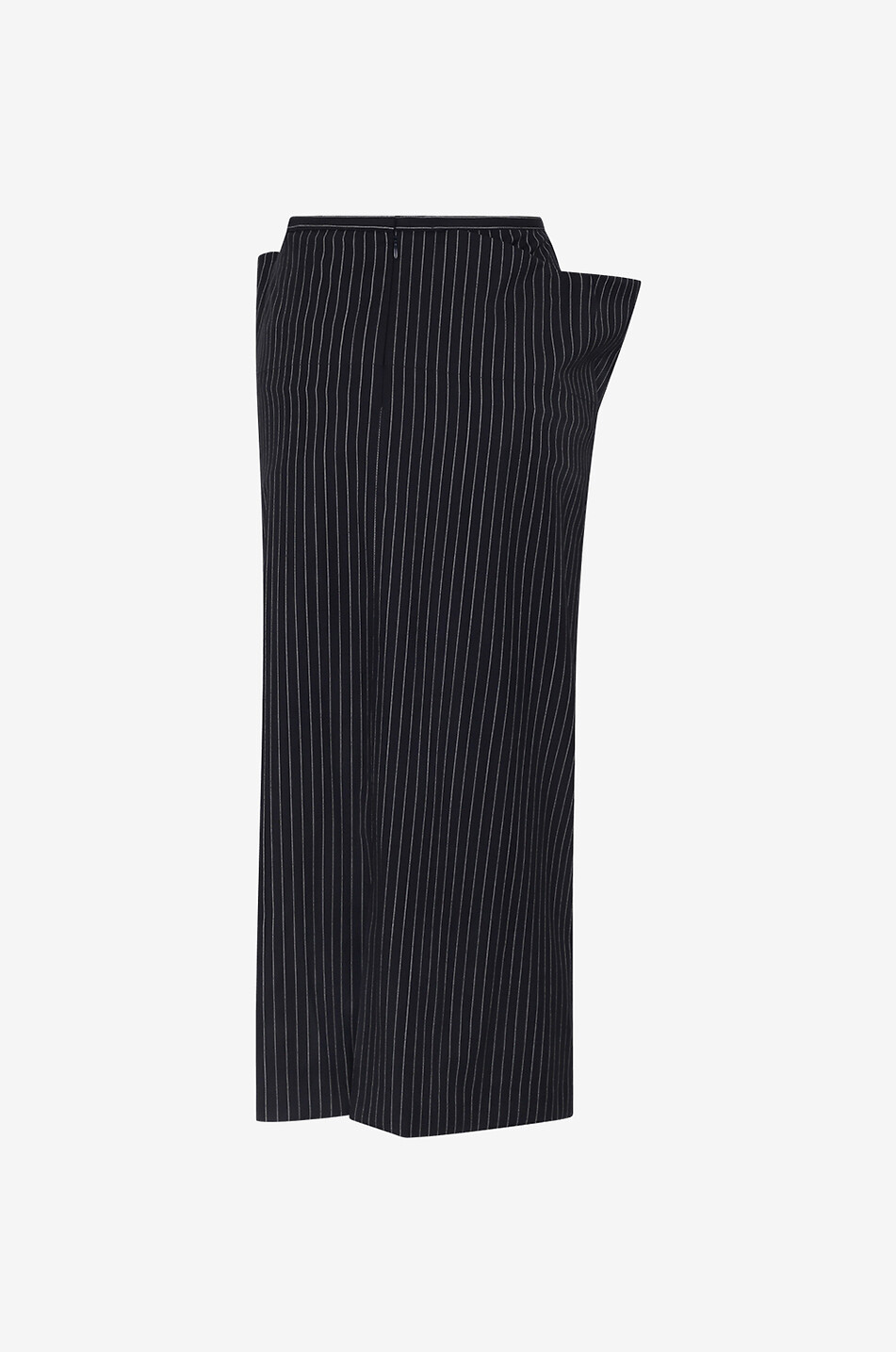 SPORTMAX Gestreifter langer Rock mit Drapierung Jimco Damen BLAU 2