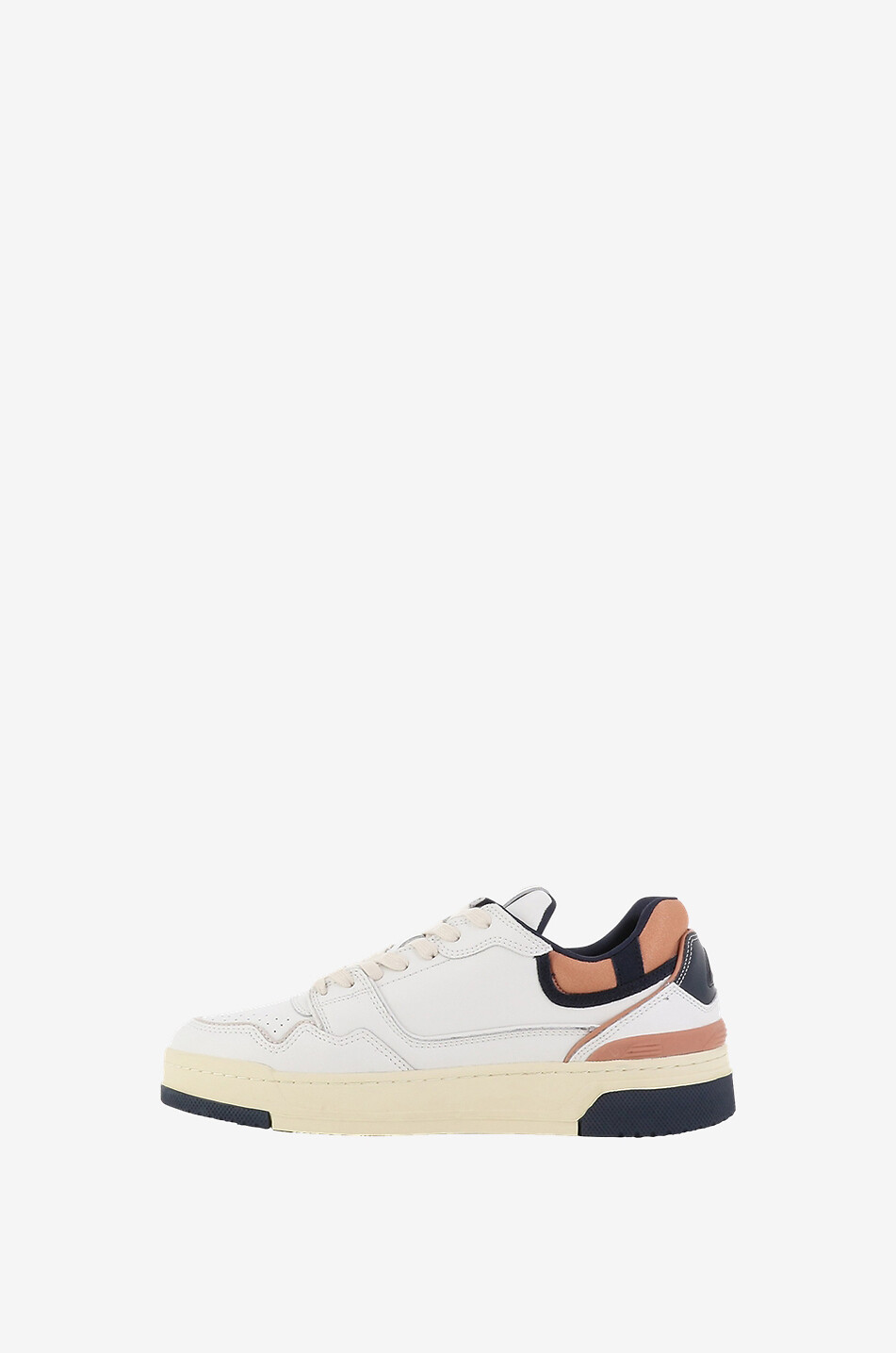 CLC multi-material sneakers with touches of ochre