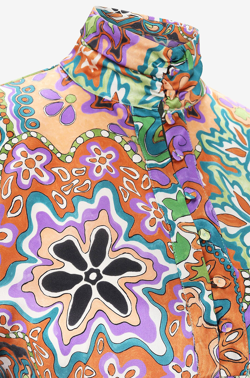 Blouse à manches longues en soie Thierry