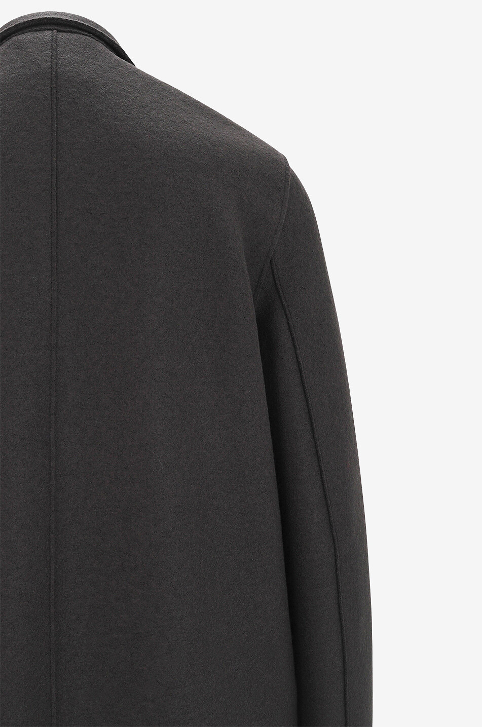 HARRIS WHARF Virgin wool mid-length coat Women DARK BROWN 3