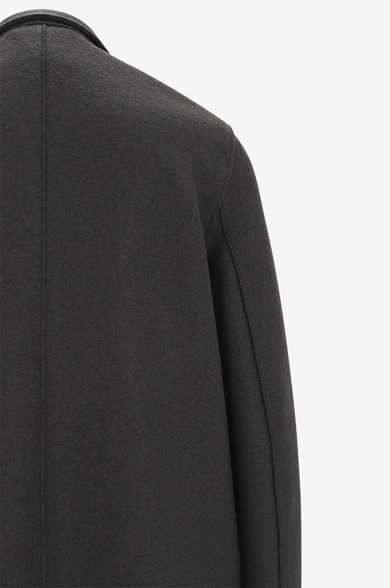 HARRIS WHARF Virgin wool mid-length coat Women DARK BROWN 3