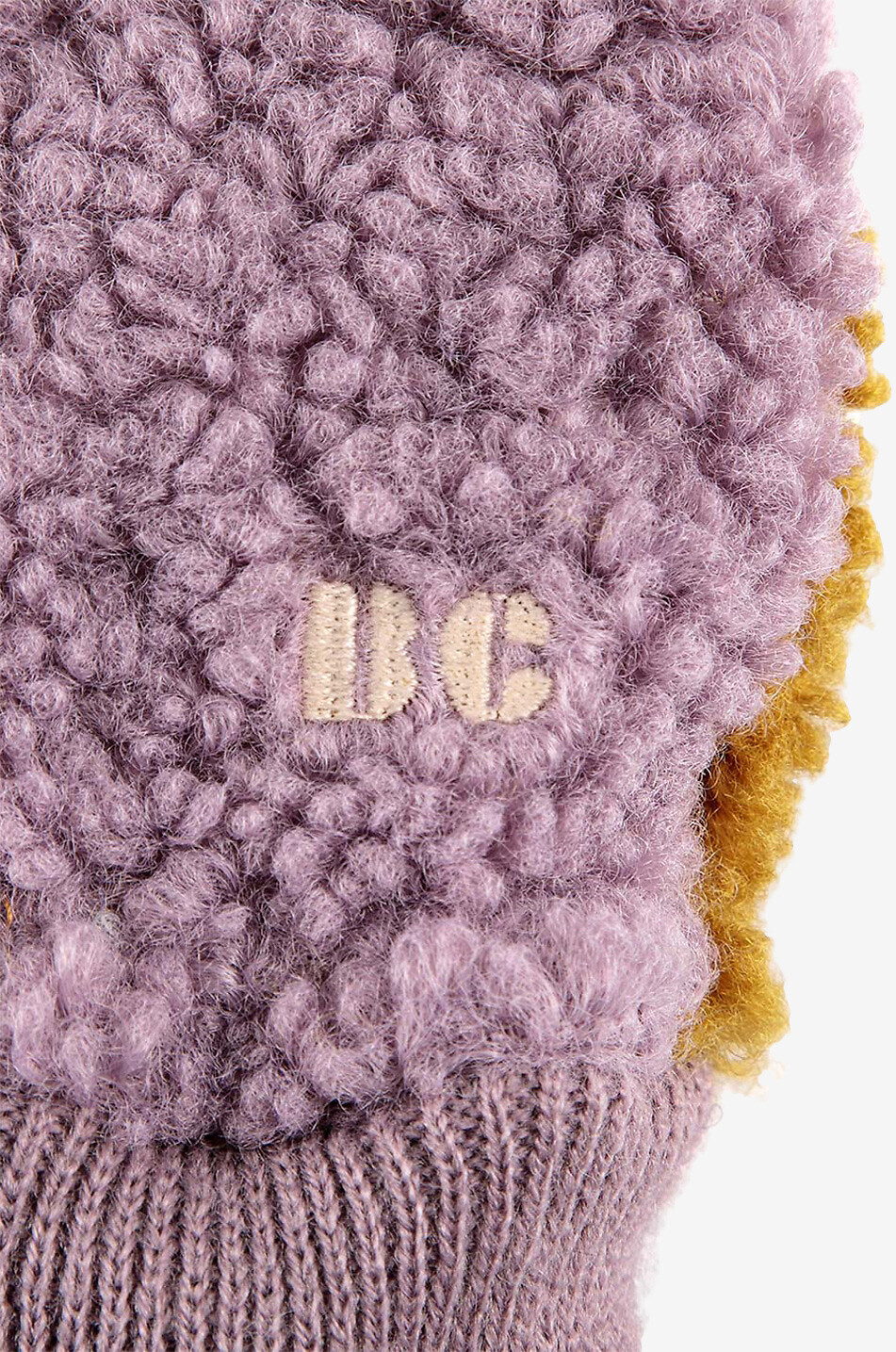 BOBO CHOSES Color Block children's plush mittens Girl LIGHT PURPLE 3