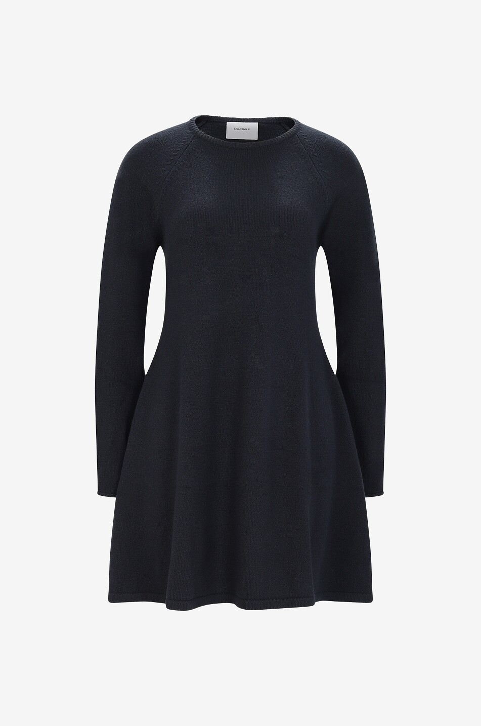 LISA YANG Kurzes Kleid aus Kaschmir Didi Damen DUNKELGRAU 1