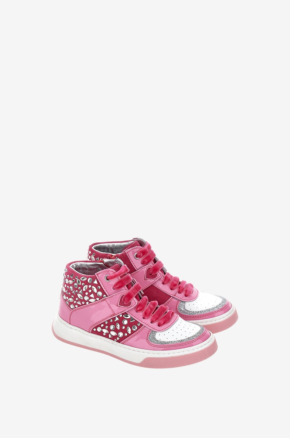 Baskets montantes fille à cristaux Chic