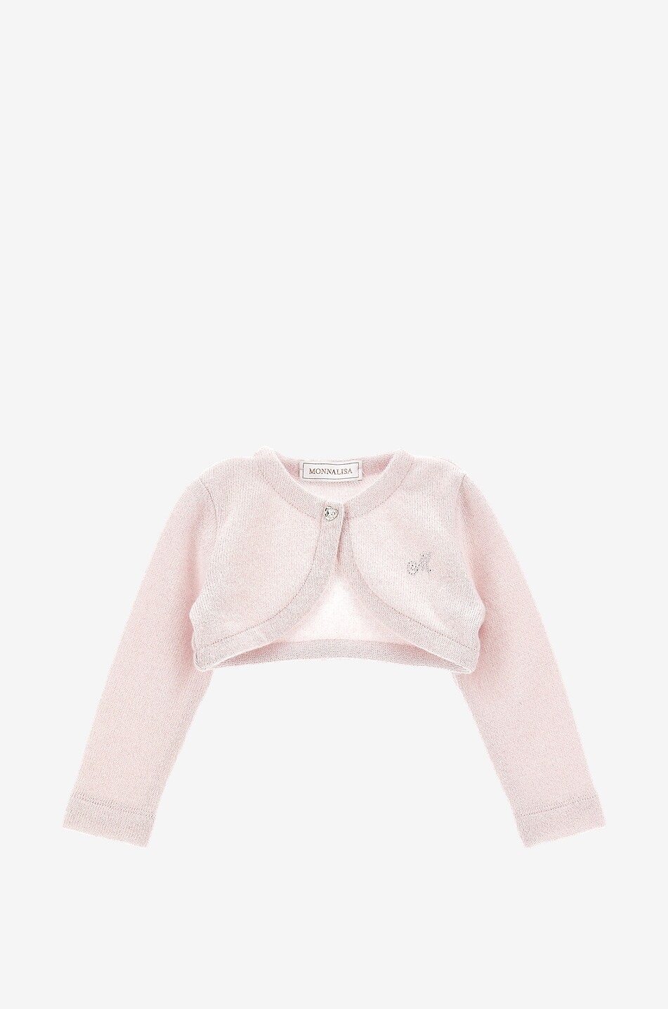 Cardigan bébé raccourci en maille lurex