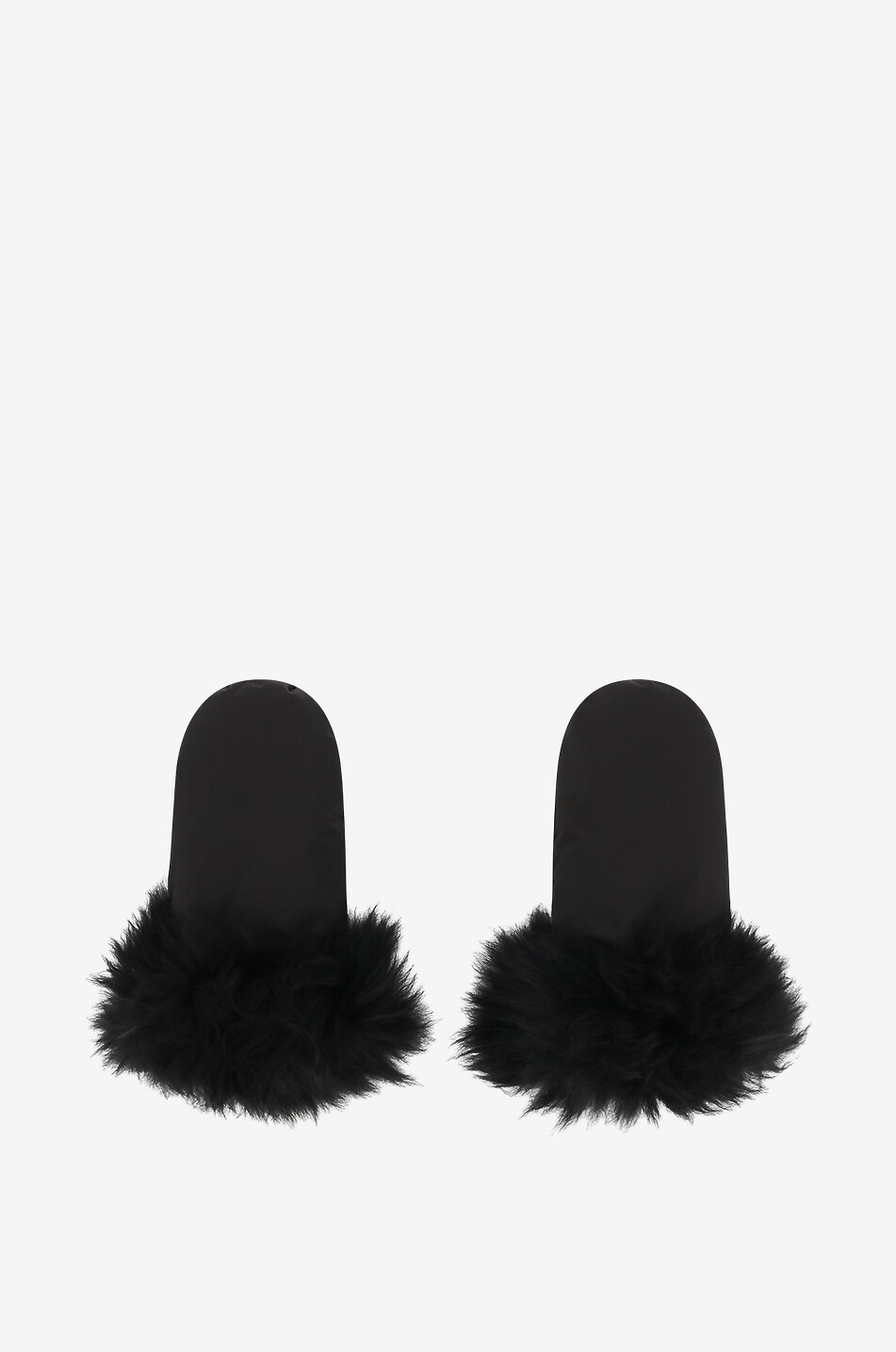 YVES SALOMON Fäustilinge aus Lammfell Damen SCHWARZ 1