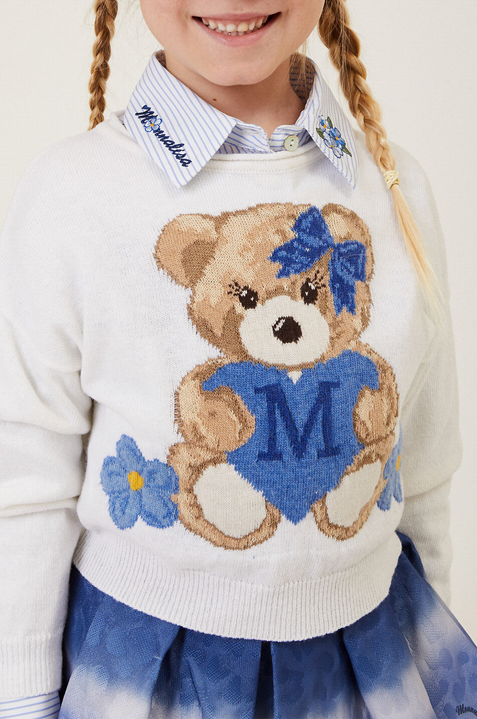 Mädchen-Jacquardpullover Orso