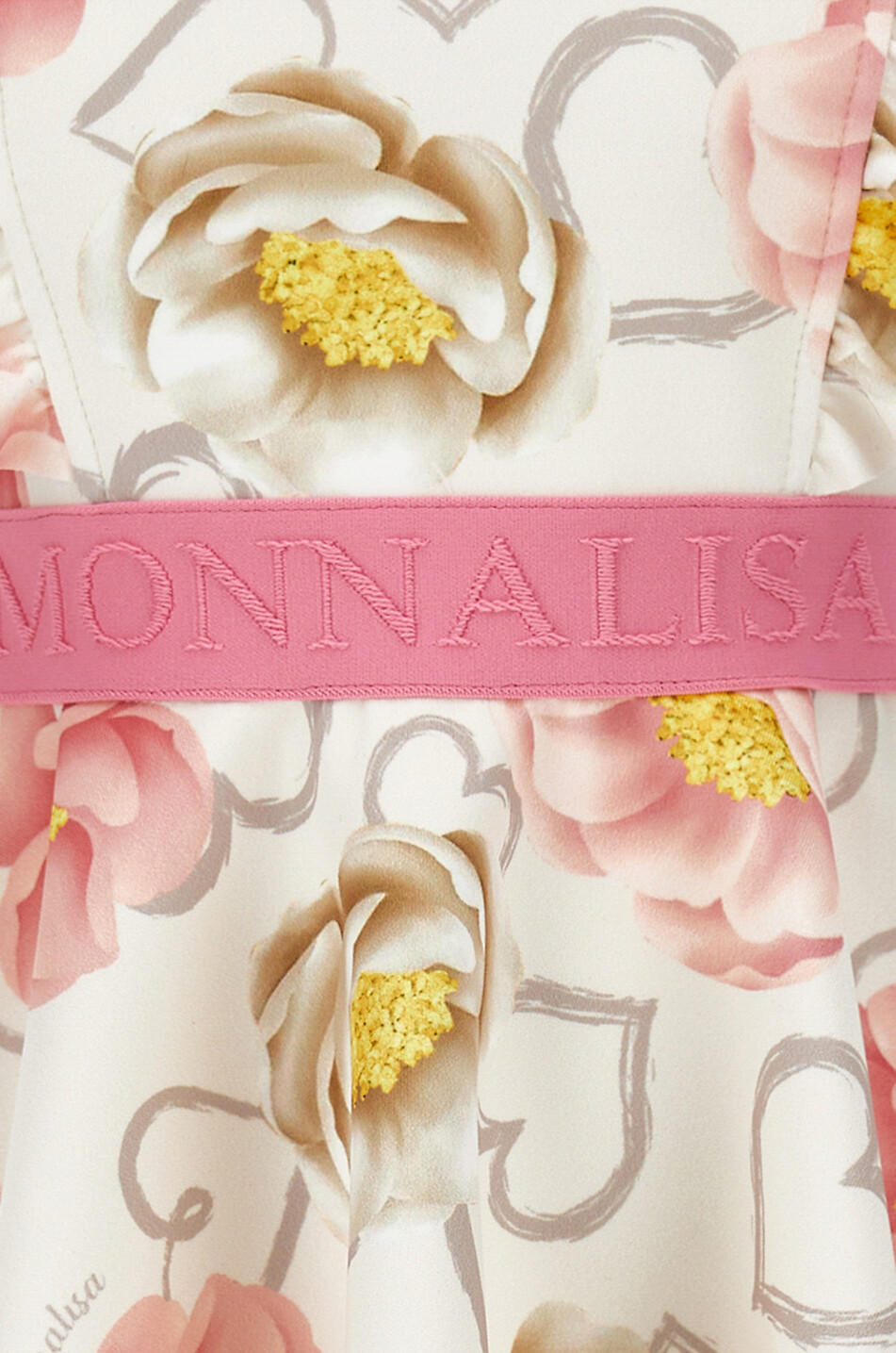 Robe fille sans manches en néoprène motif fleurs