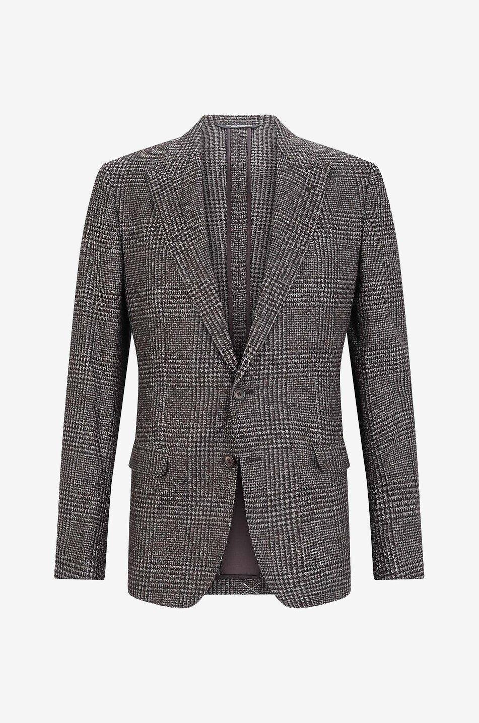 Taormina single-breasted glen check blazer