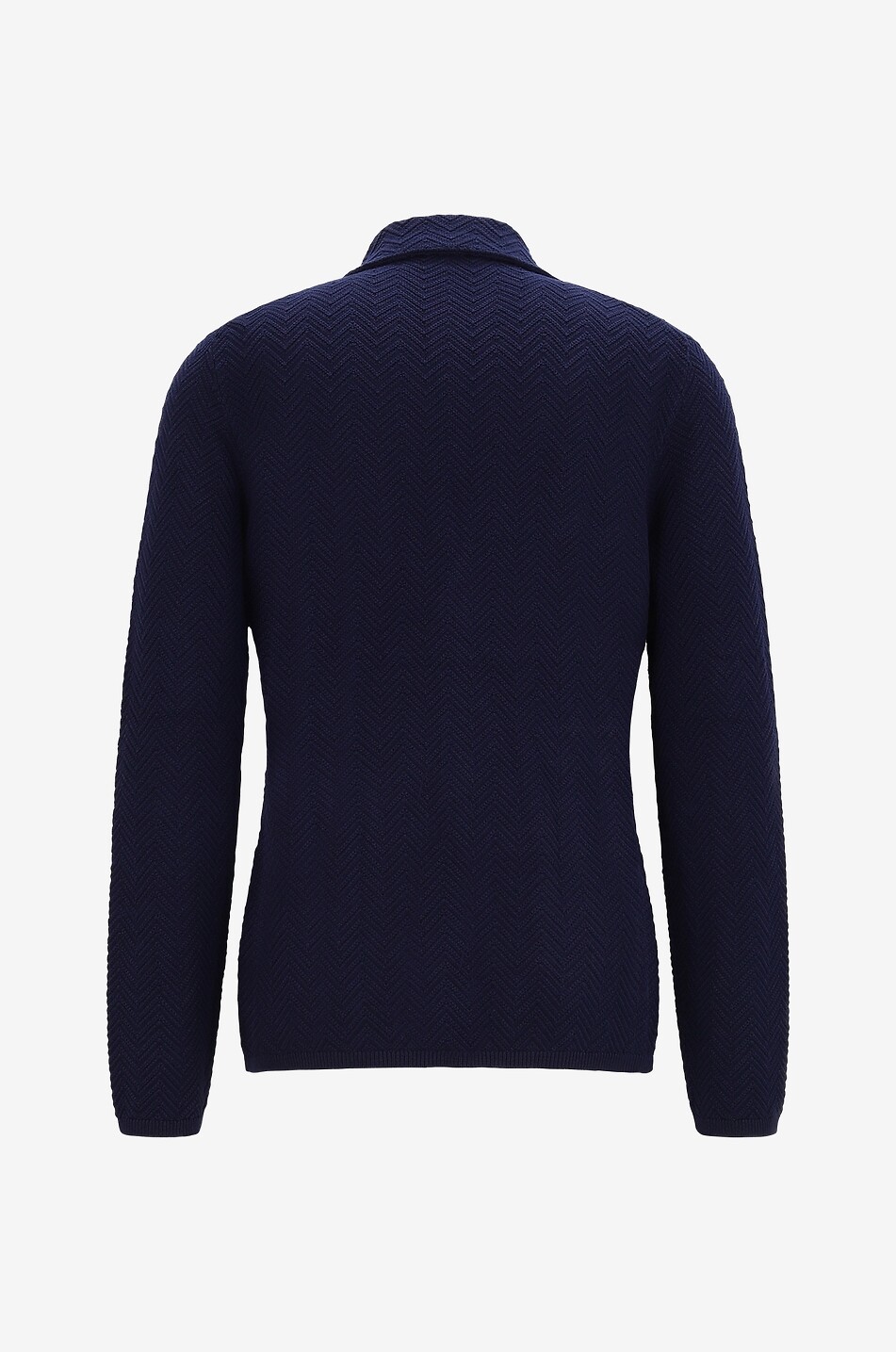 MISSONI Fischgräten-Strick-Blazer Herren DUNKELBLAU 2