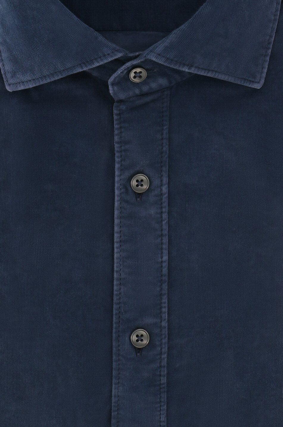 TINTORIA MATTEI Chemise à manches longues en velours côtelé Homme BLEU MOYEN 2