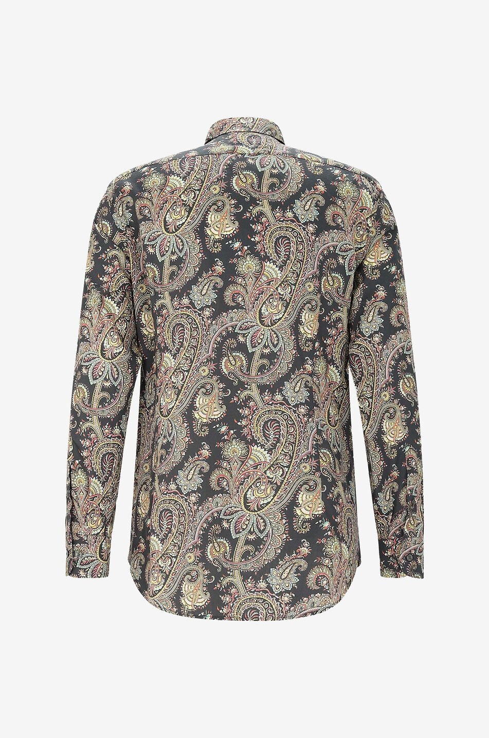 Baumwollhemd mit geknöpftem Kragen und Paisleyprint