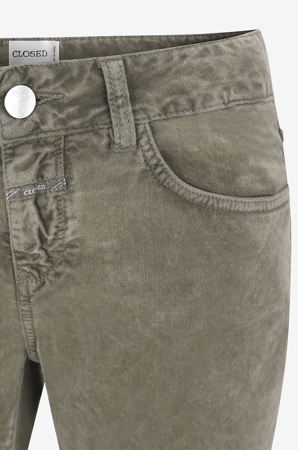 CLOSED Verkürzte-Slim Jeans aus Samt Baker Damen KHAKI 3