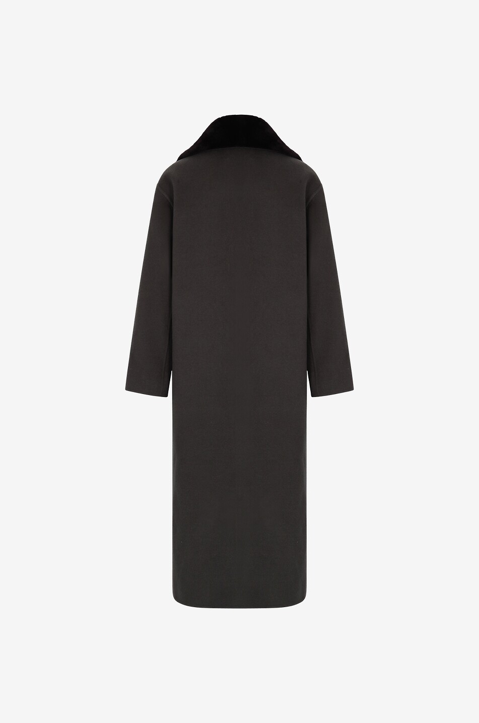 Manteau trois-quarts en laine et cachemire
