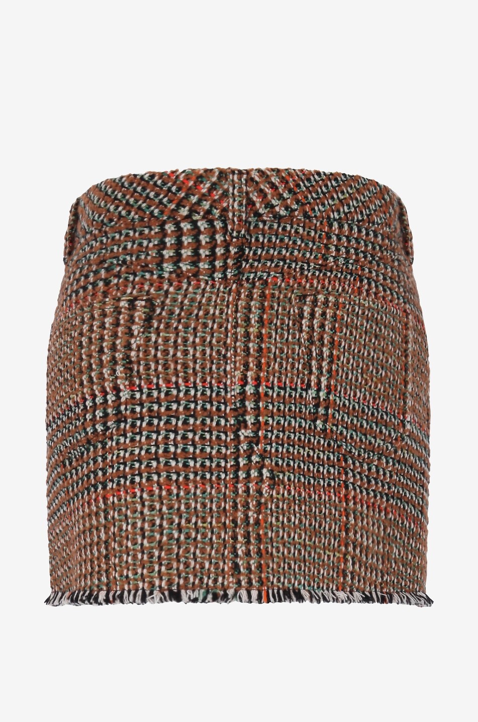 STELLA McCARTNEY Minijupe en tweed à carreaux Femme MULTICOLORE1 2