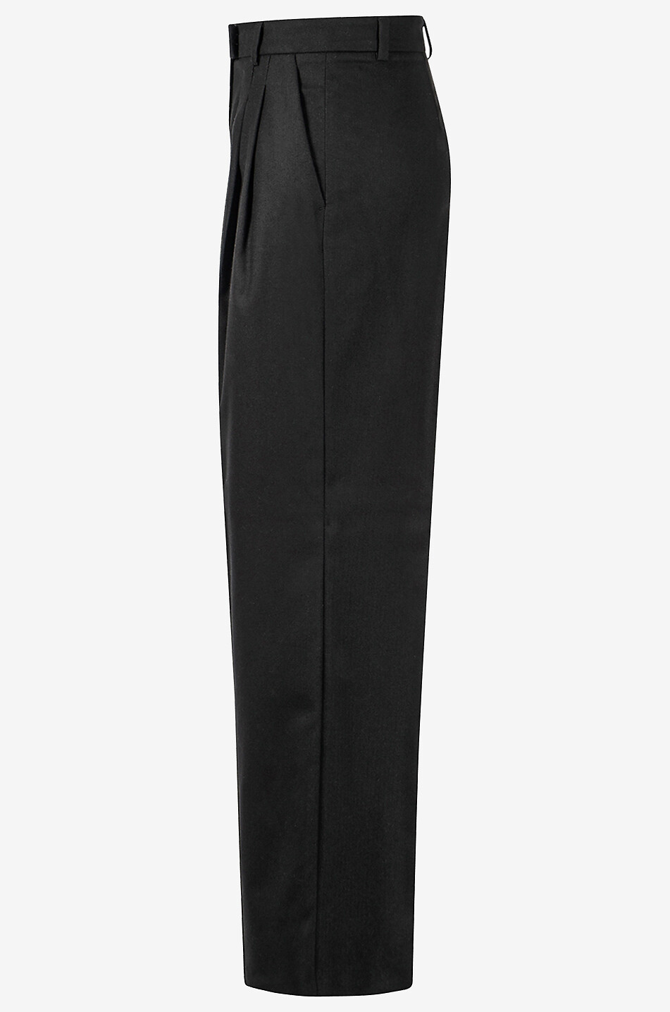 SEDUCTIVE Cercia wide-leg herringbone textured trousers Women BLACK 3
