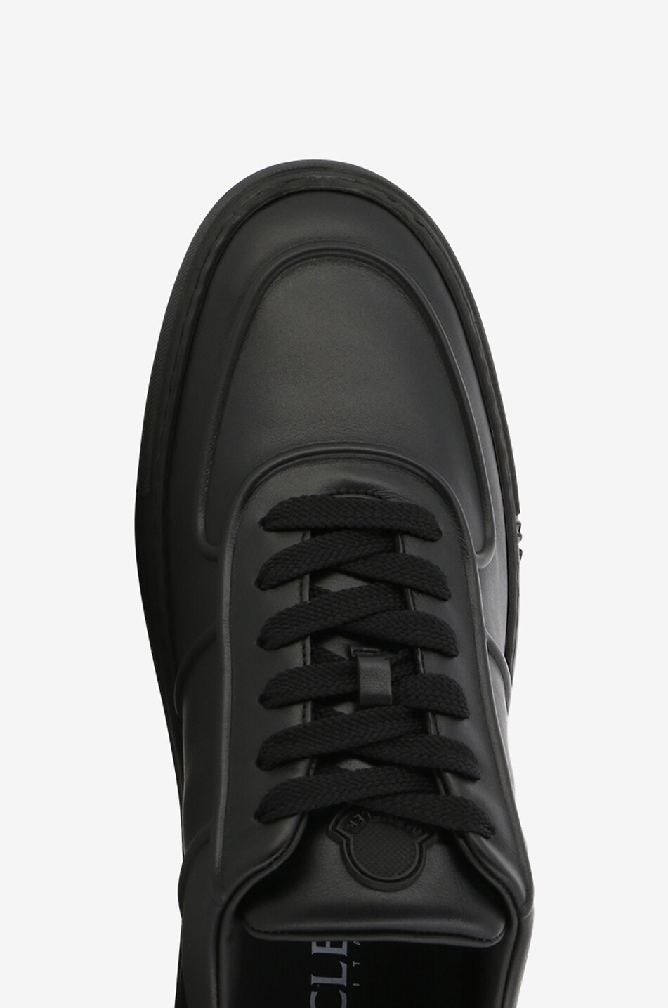 MONCLER Neue York low-top lace-up smooth leather sneakers Men BLACK 7