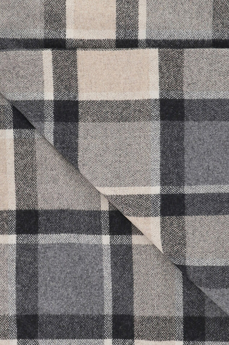BIELLA FABRICS Karierte Wolldecke Haus BUNT 2