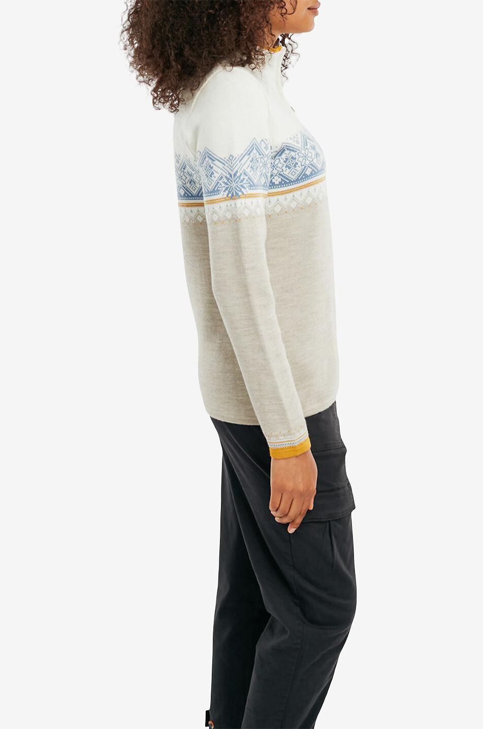 DALE OF NORWAY Moritz jacquard merino wool jumper Women EGGSHELL 4