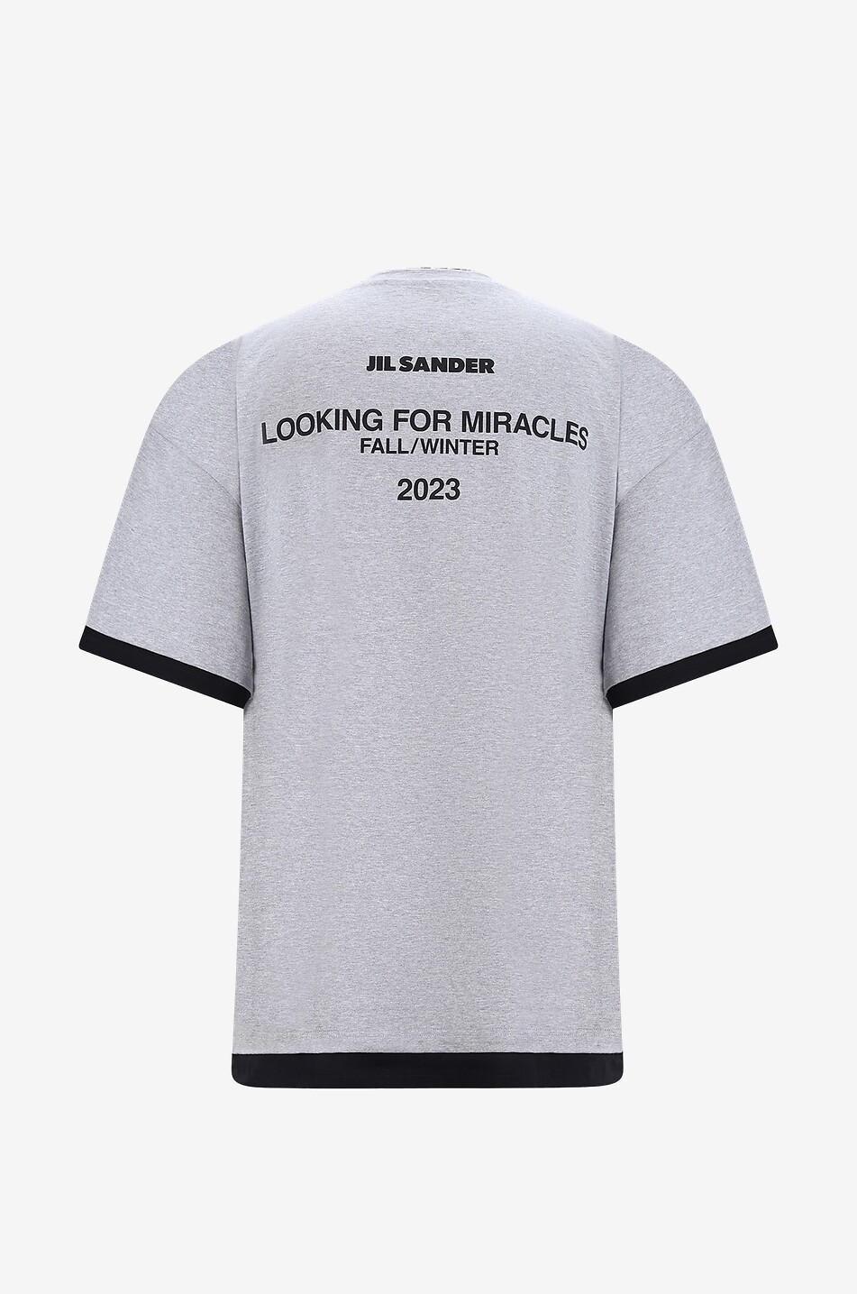 JIL SANDER Zweilagiges T-Shirt Looking For Miracles Herren Farblos 2