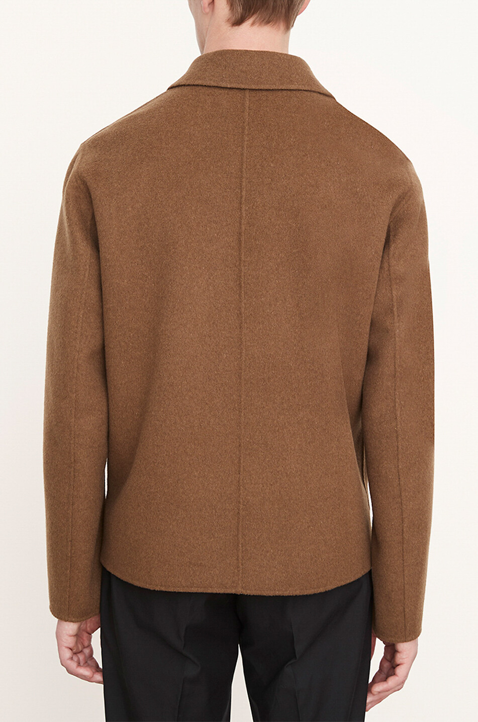 VINCE Jacke mit Reissverschluss aus recycelter Wolle Herren BRAUN 5