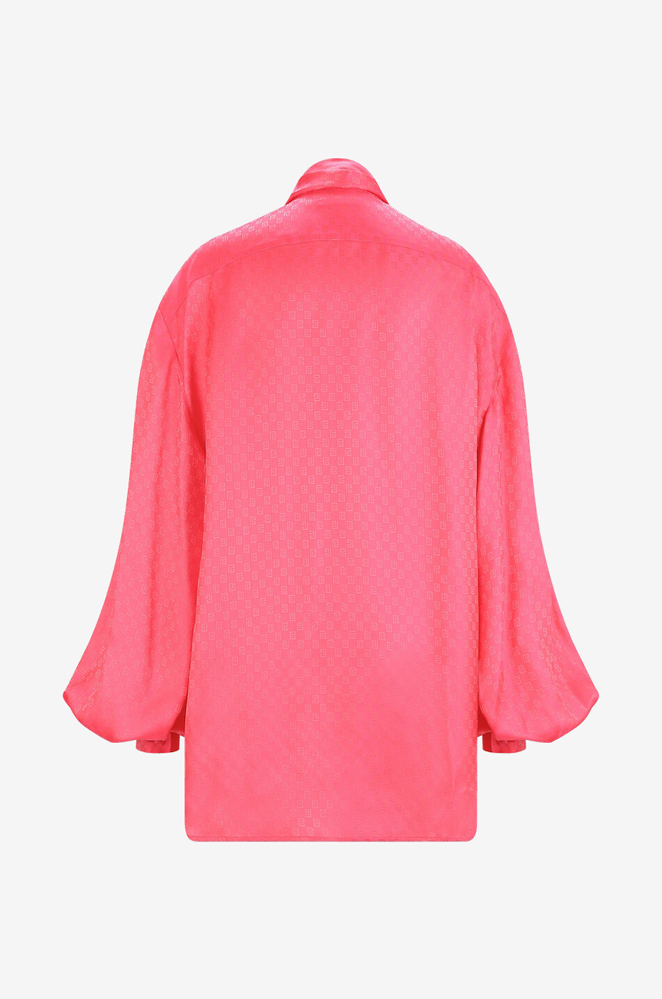 Chemise oversize à lavallière en jacquard Mini Monogramme