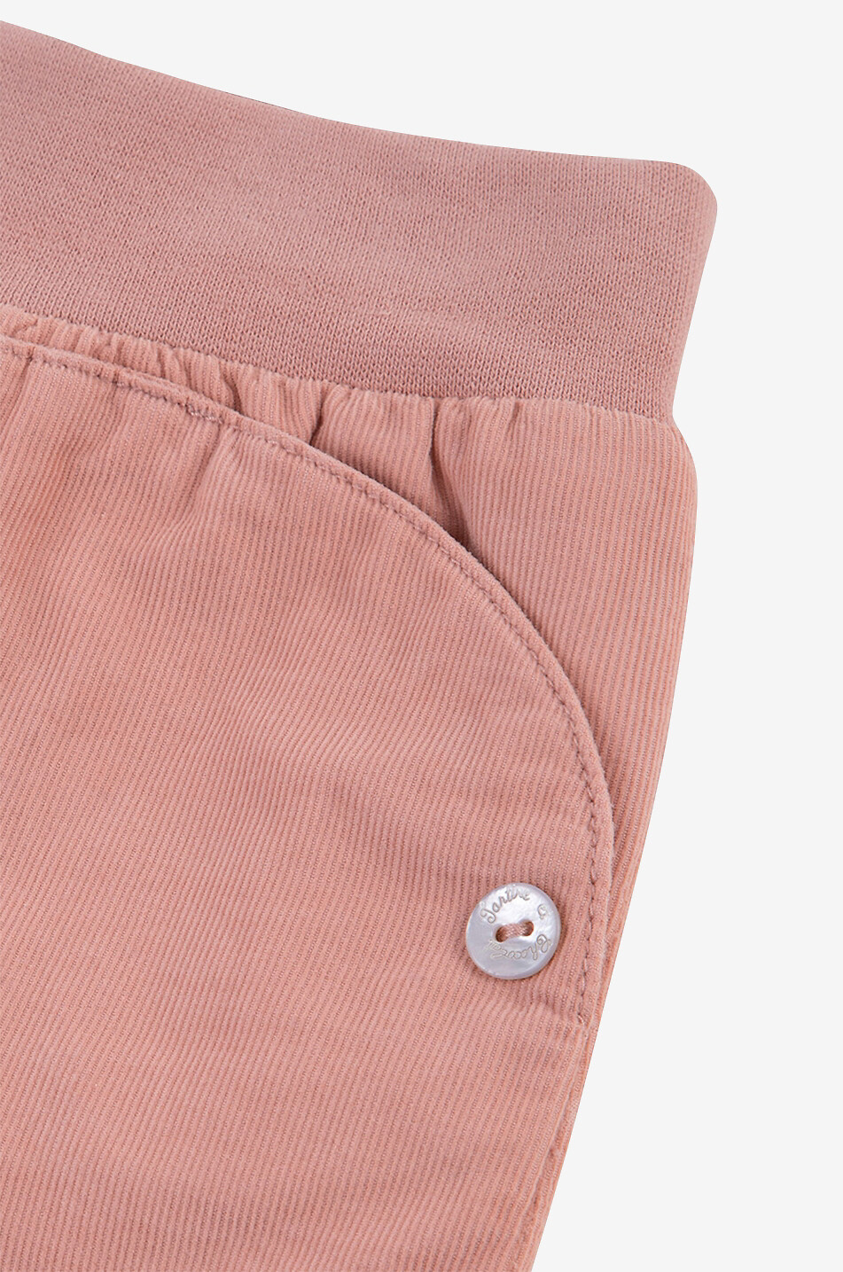 Corduroy baby carrot trousers