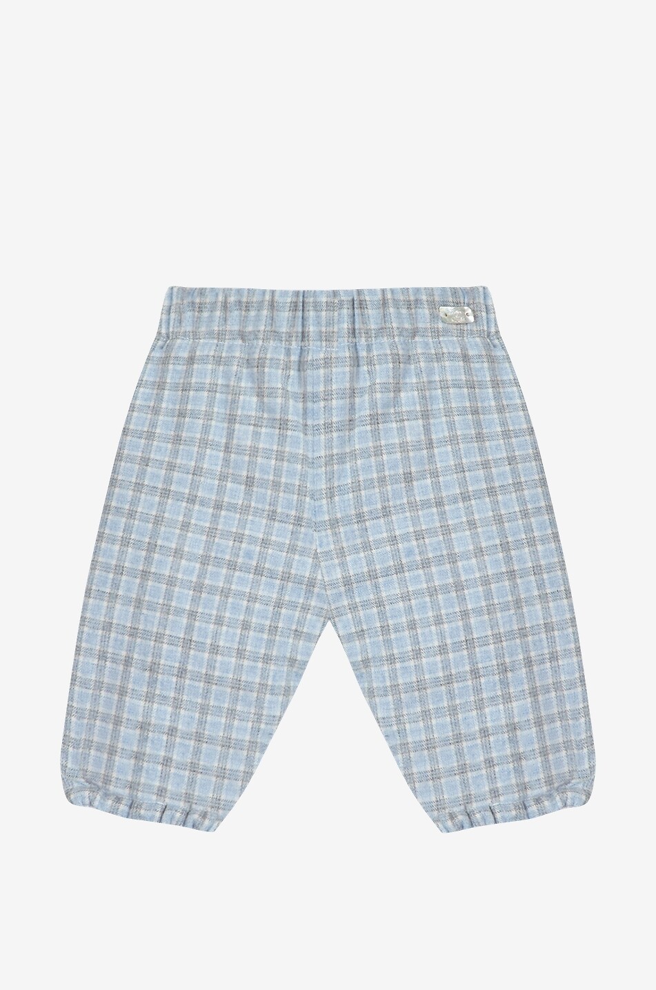 TARTINE ET CHOCOLAT Padded checked baby trousers Baby BLUE 1