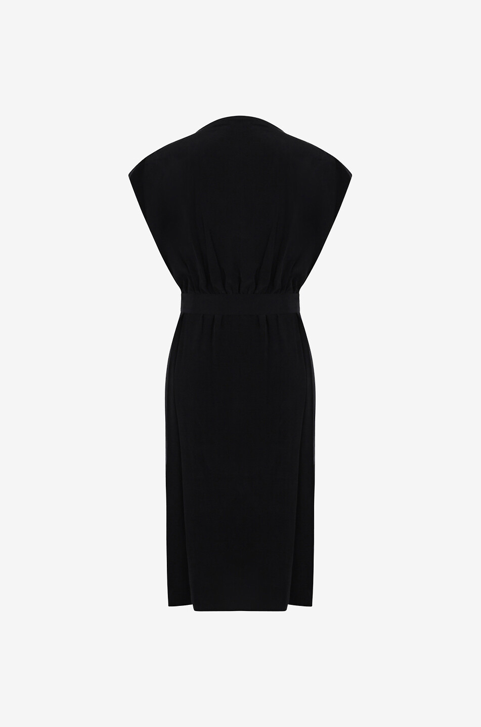 Ärmelloses Midikleid aus Seide Baya