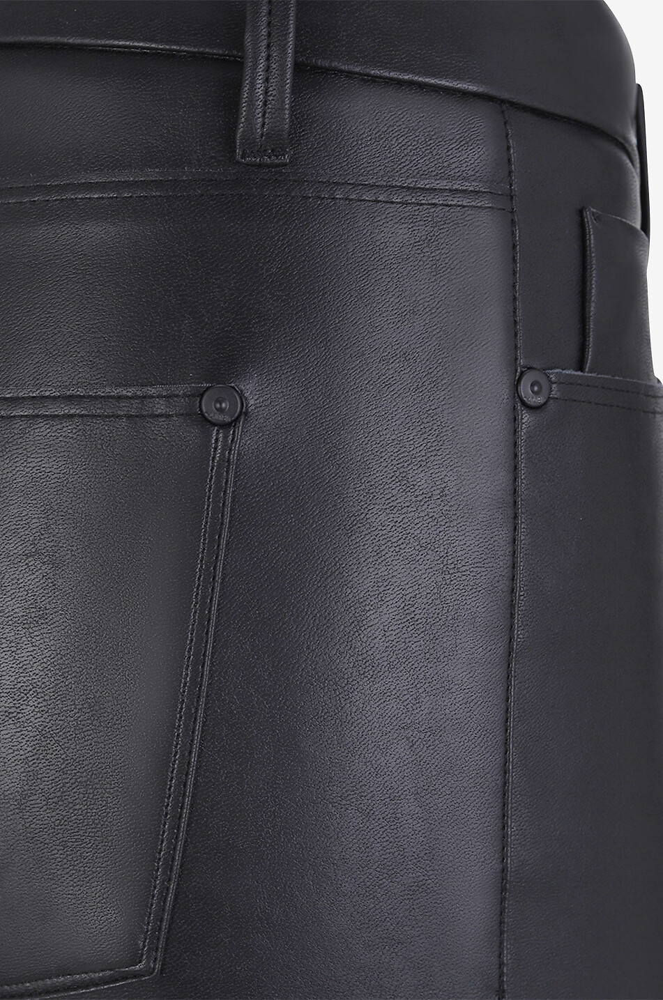 CAMBIO Ray faux leather skinny fit jeans Women BLACK 3