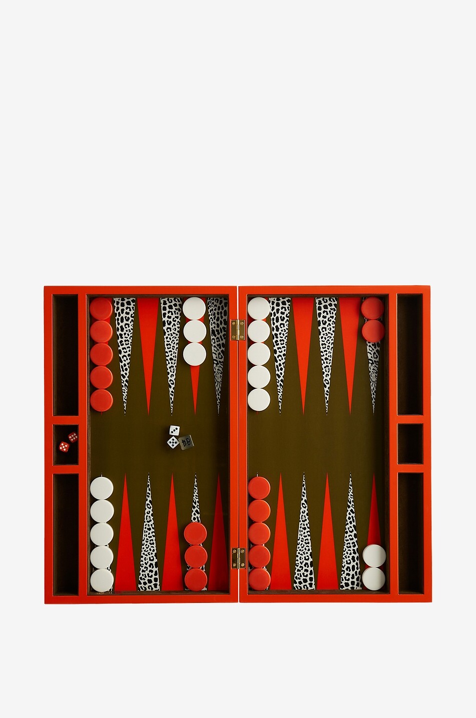 Leopard backgammon set