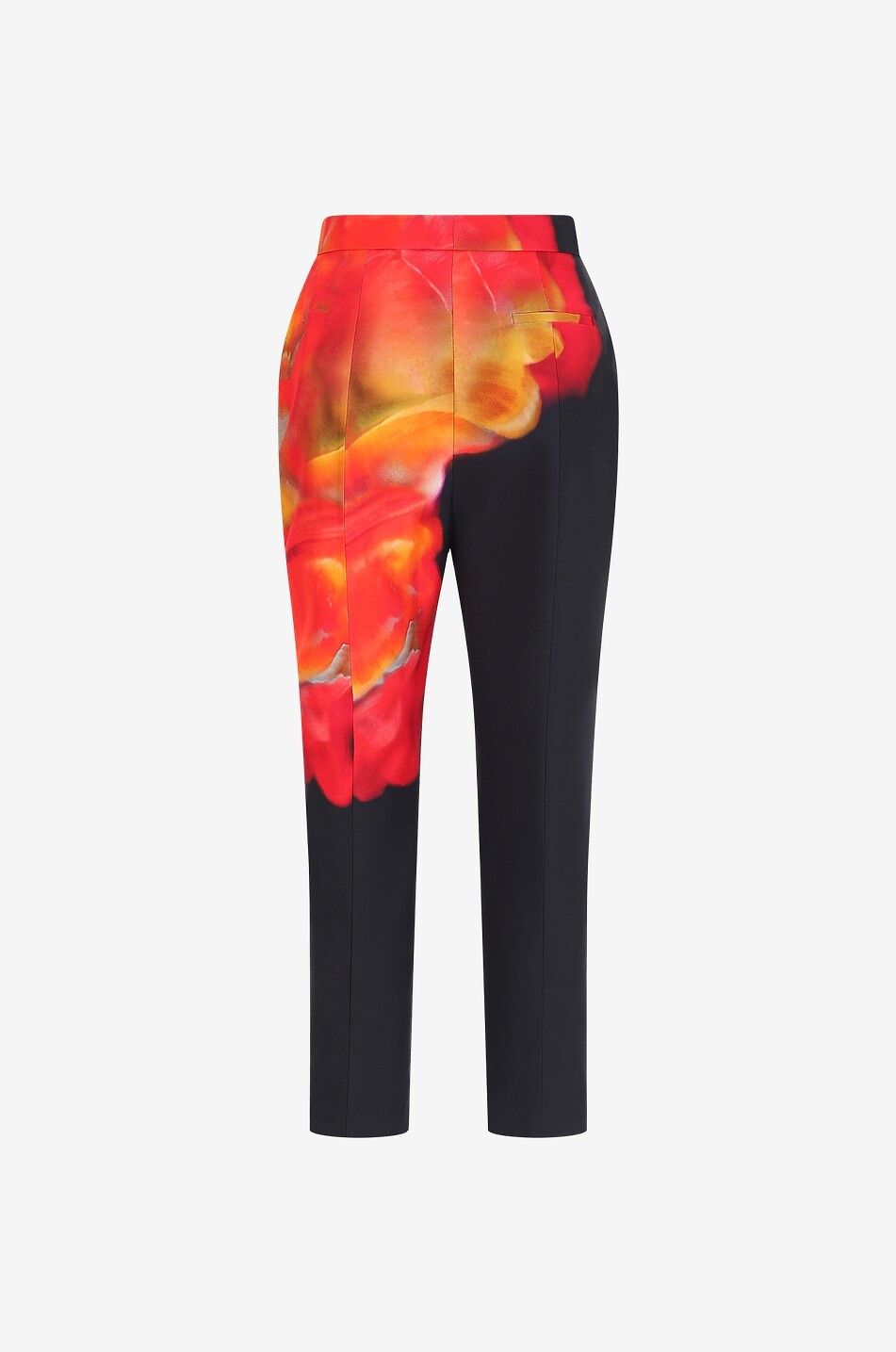 ALEXANDER McQUEEN Zigarettenhose mit Print Solarised Petal Damen SCHWARZ 2