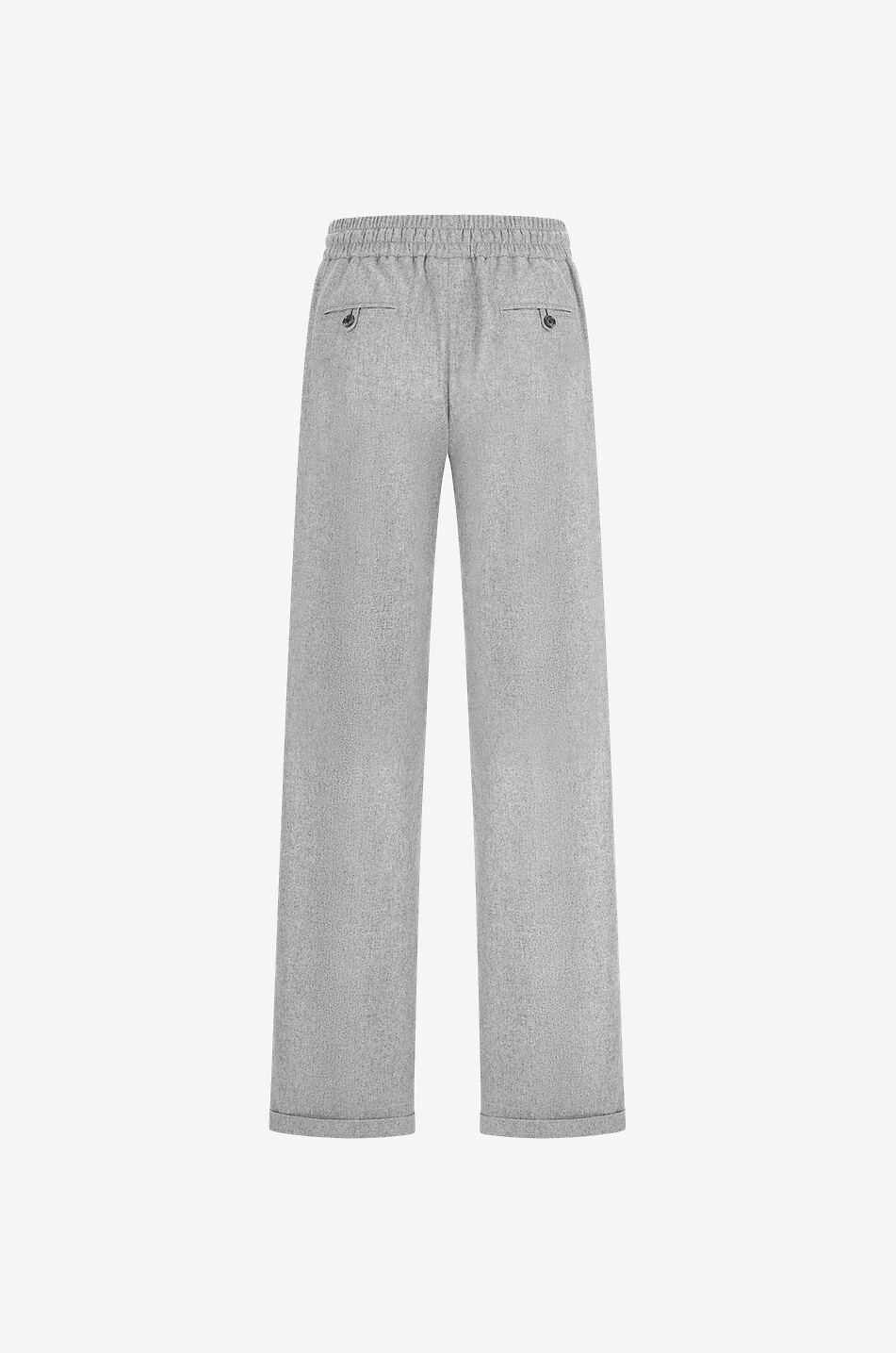 KITON Cashmere flannel wide-leg jogger fit trousers Women GREY 2