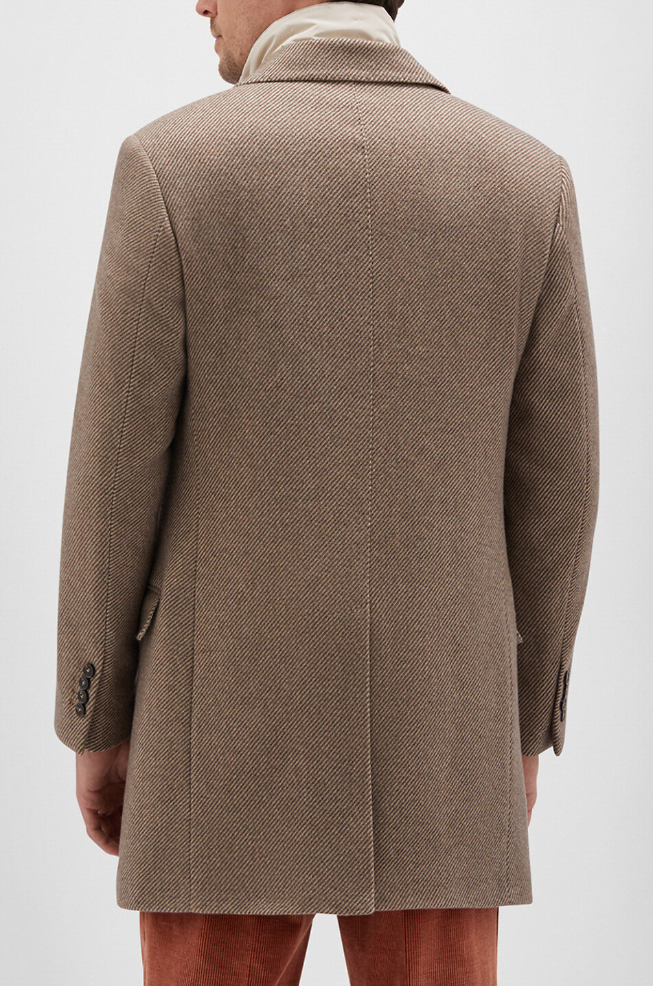 MAURIZIO BALDASSARI Cashmere three-quarter length coat Men BROWN 5