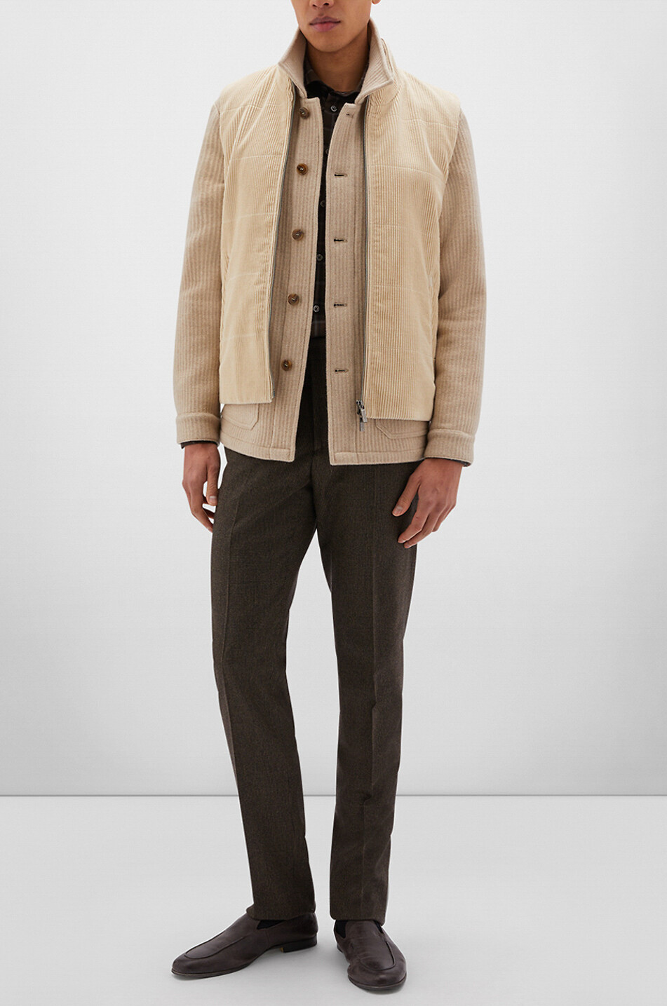 MAURIZIO BALDASSARI Surchemise en cachemire Homme Beige moyen 3