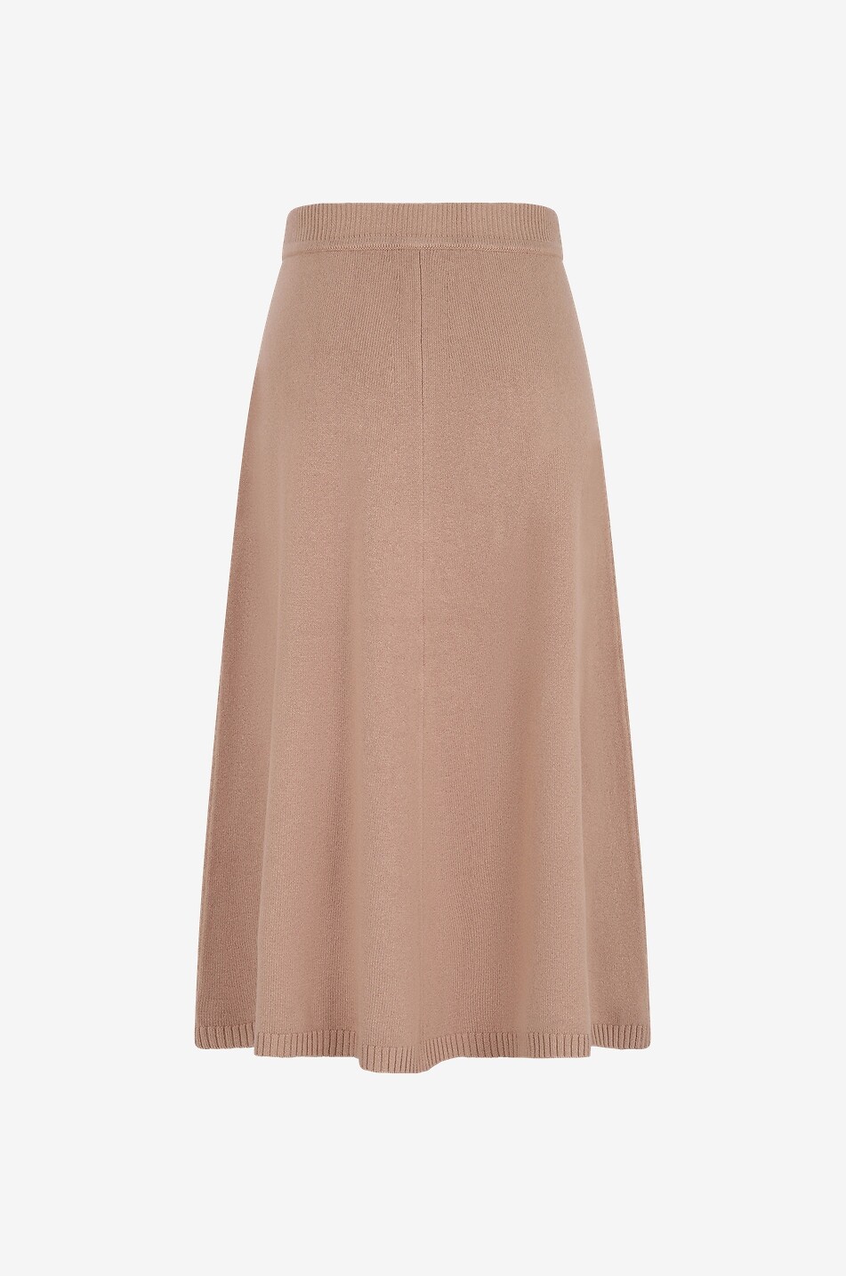 JOSEPH Jupe longue en soie coton et cachemire Femme MARRON 2