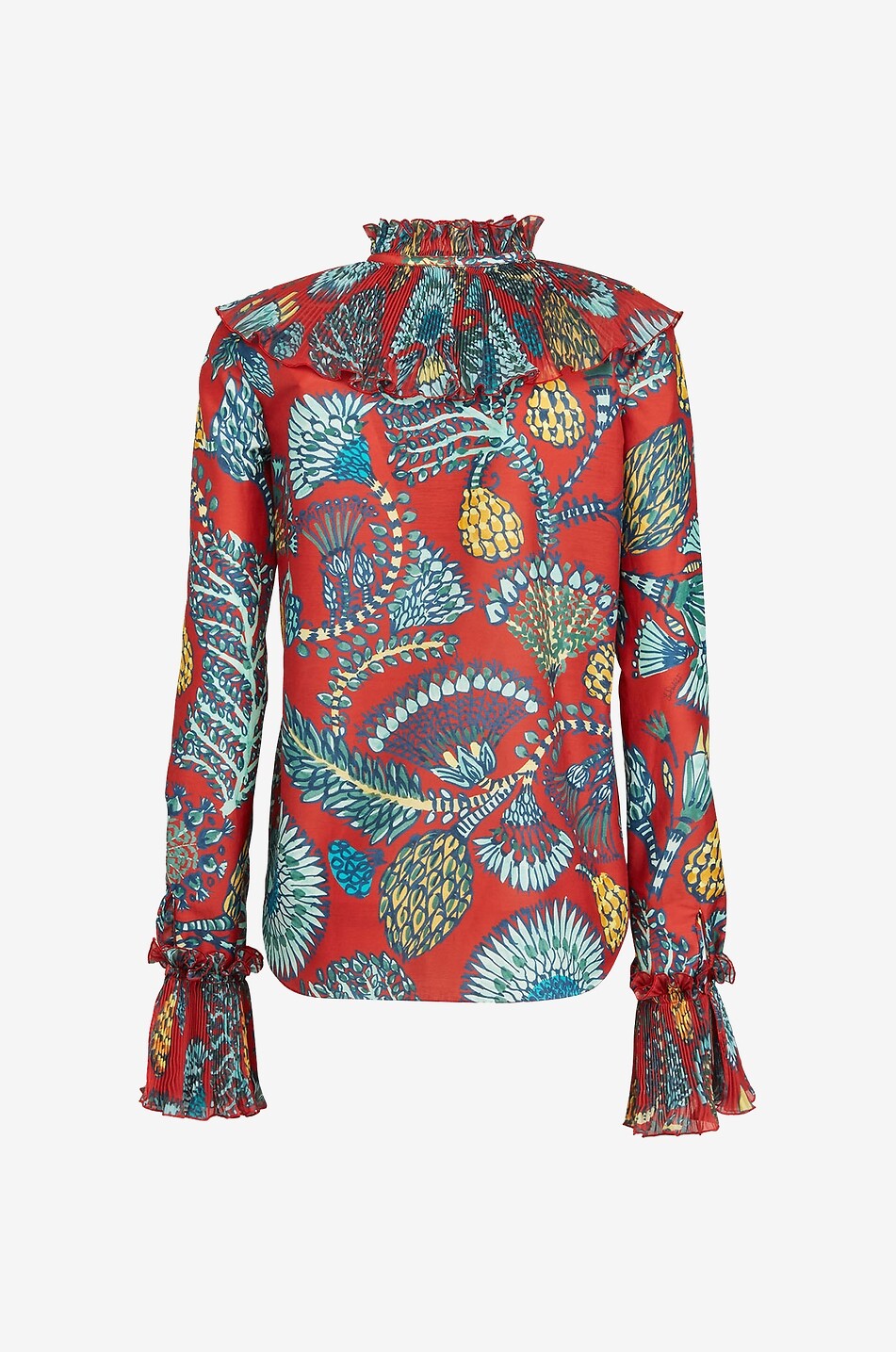 Nefertiti Sicomore silk voile shirt