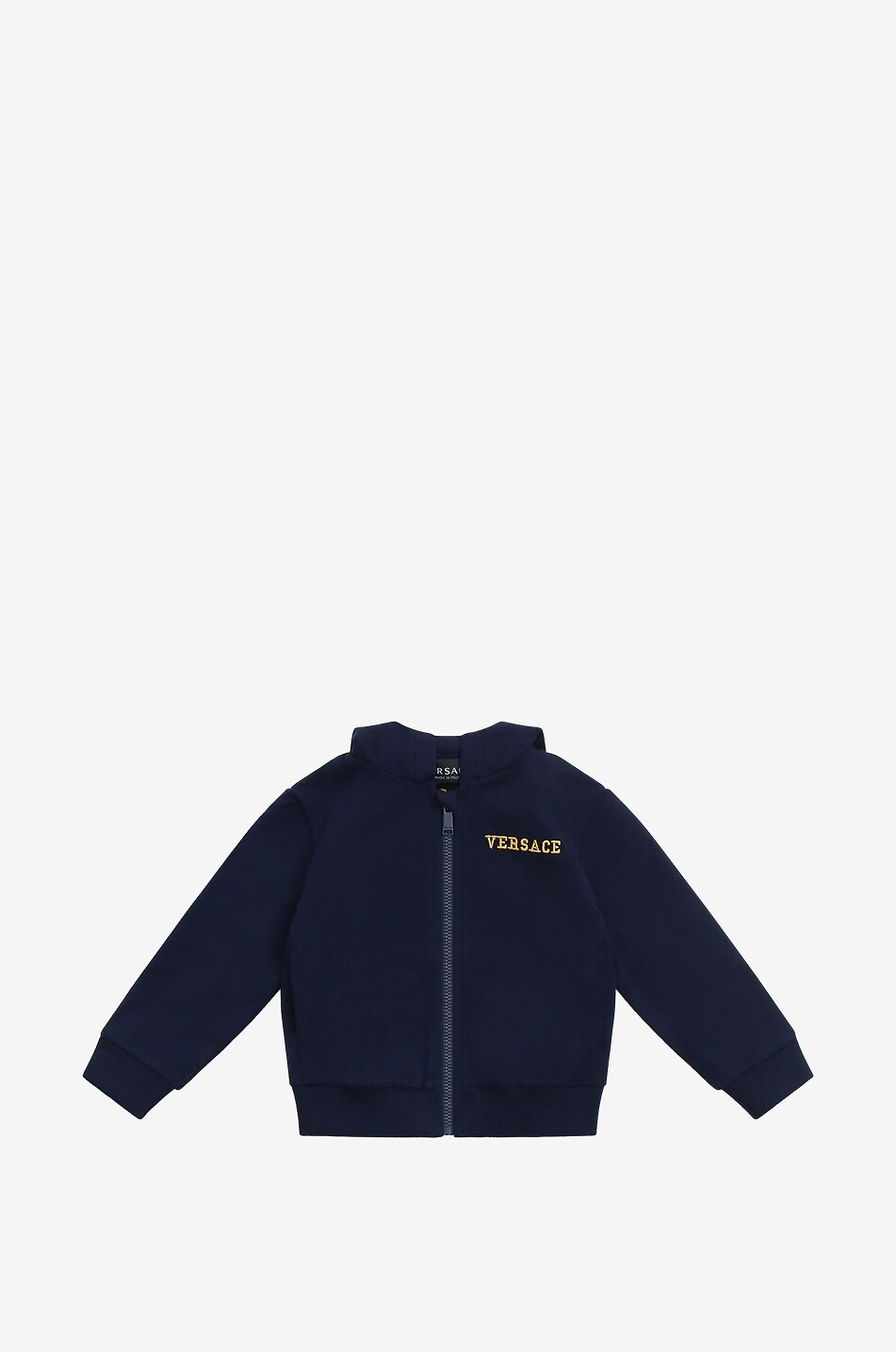 Sweat-shirt bébé zippé à capuche Varsity Versace