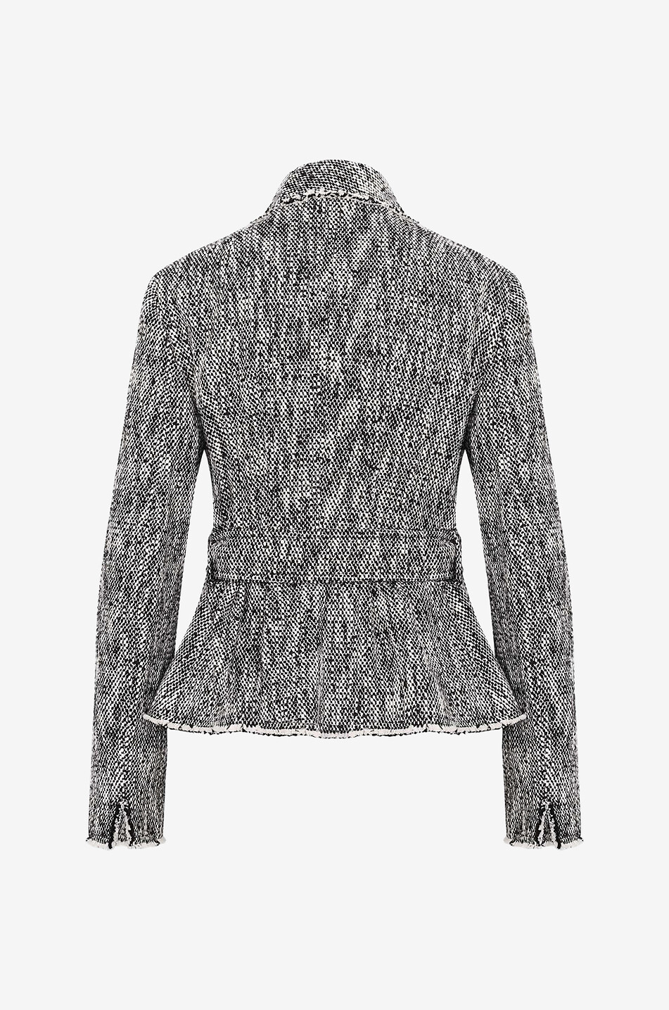 Tweed-Kostümjacke mit Gürtel