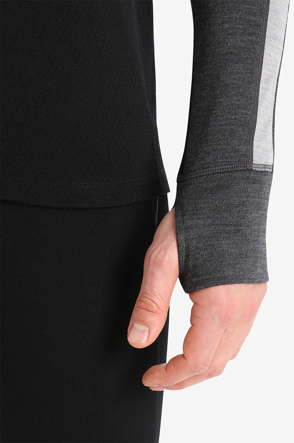 ICE BREAKER Sous-pull à col montant zippé 260 ZoneKnit Homme GRIS 6