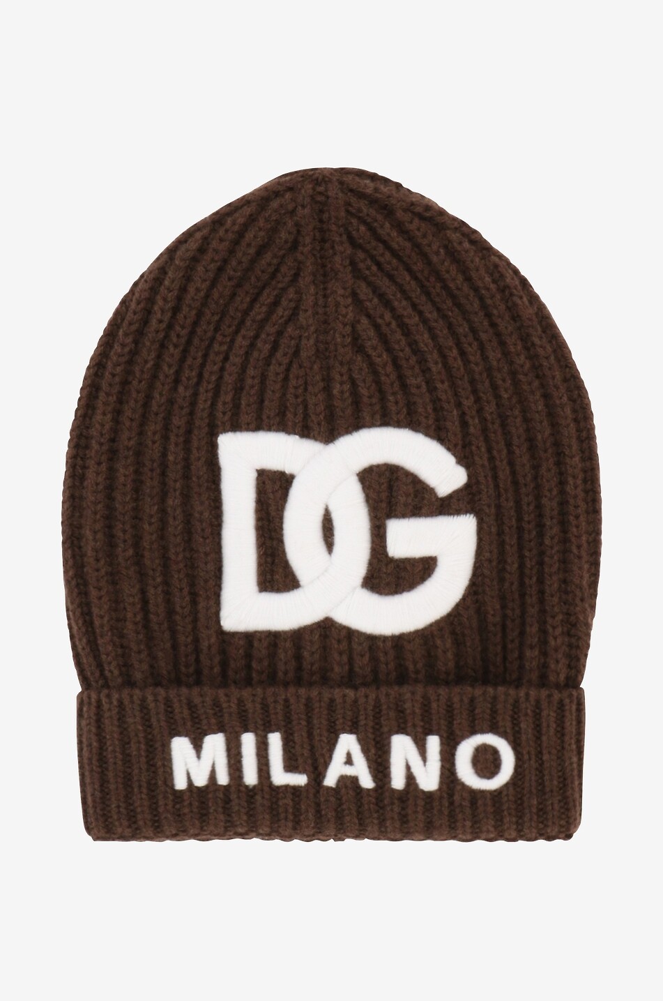 DG Milano embroidered boy's rib knit beanie